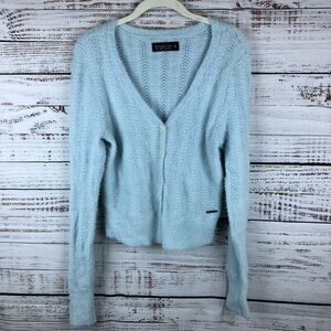 Abercrombie & Fitch Fuzzy Crop Cardigan